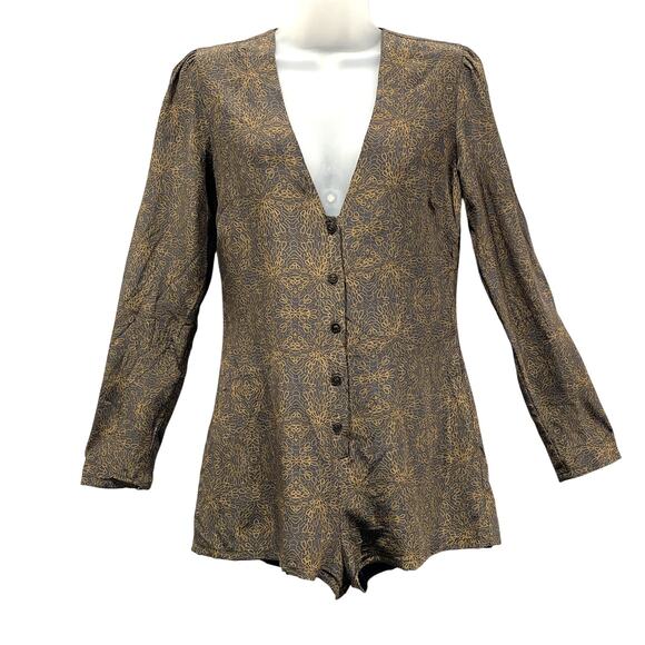 Stone Cold Fox Hayes Silk Romper Playsuit Brand Size 1 or XS - Picture 1 of 8